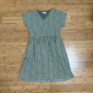 Floral Green Dress